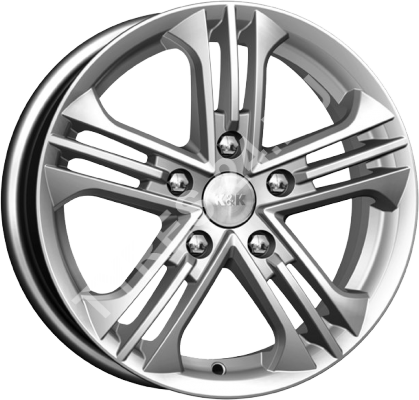 ДискКиК (K&K)Trinity6JxR15 PCD5x108 ET43 DIA67.1,серебристый