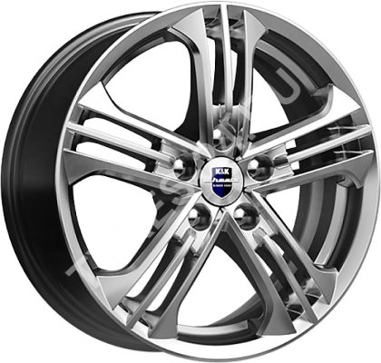 ДискКиК (K&K)Trinity6JxR15 PCD5x100 ET38 DIA57.1,серебристый