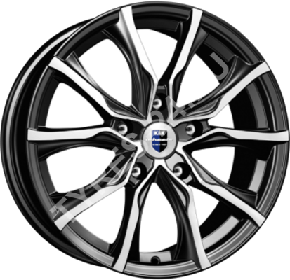 ДискКиК (K&K)Твист7.5JxR17 PCD5x108 ET45 DIA67.1,чёрный