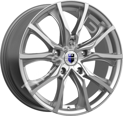 ДискКиК (K&K)Твист7.5JxR17 PCD5x114.3 ET46 DIA67.1,серебристый