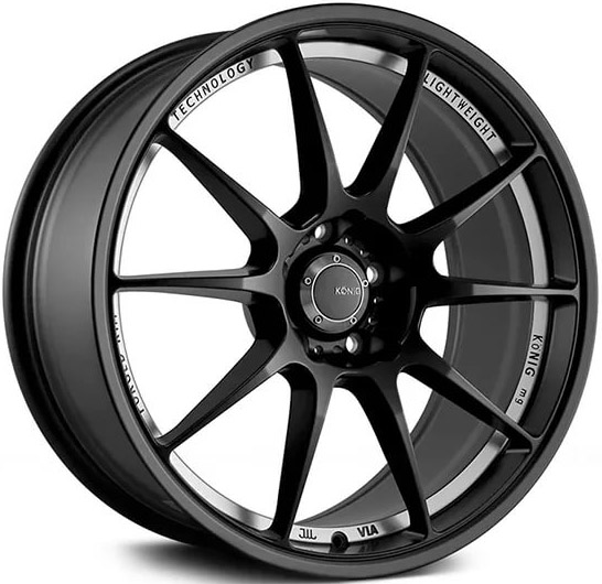 ДискKonigN940 Milligram8.5JxR18 PCD5x112 ET45 DIA66.6,чёрный