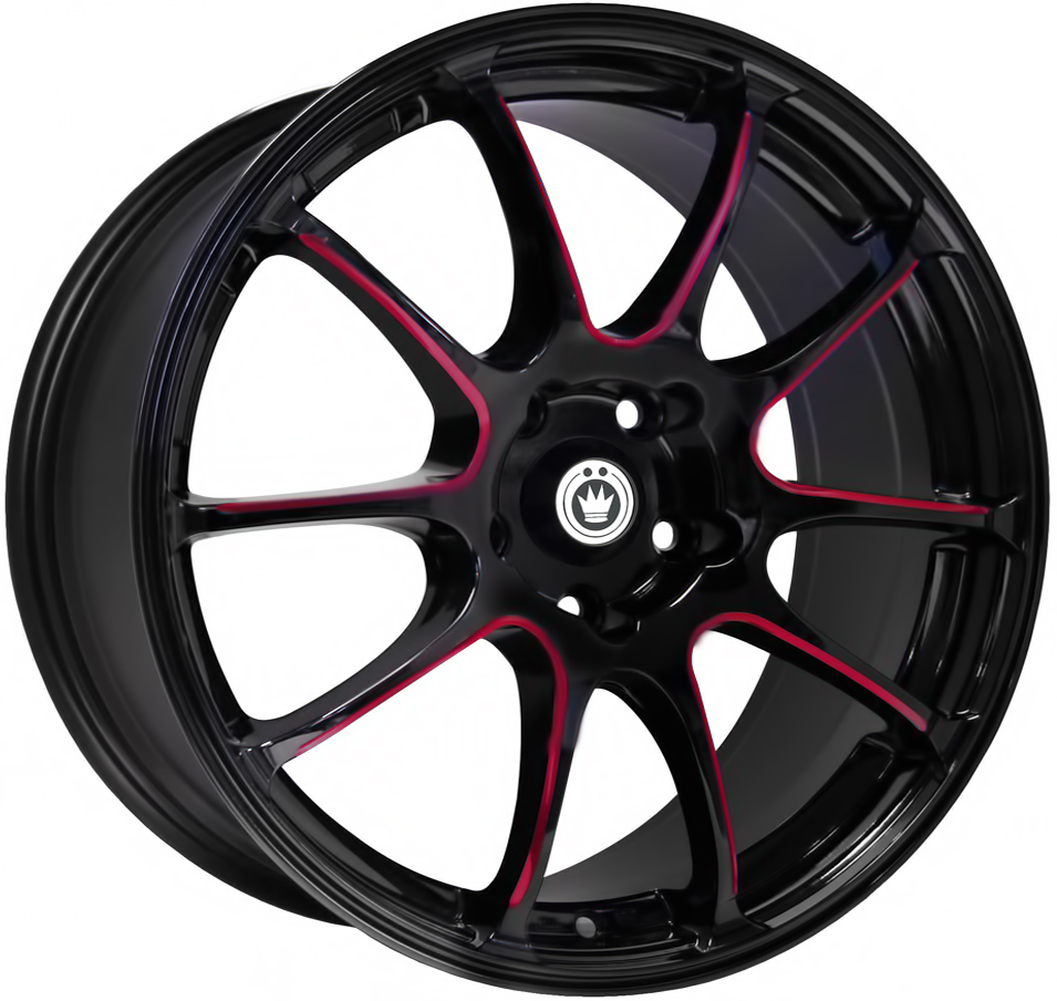 ДискKonigS888 Illusion7JxR17 PCD5x108 ET45 DIA63.4,чёрный