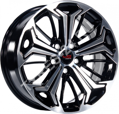 ДискLexusLX5317JxR18 PCD5x114.3 ET35 DIA60.1,чёрный