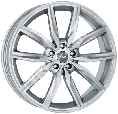 ДискMakAllianz8JxR20 PCD5x112 ET27 DIA66.6,серебристый