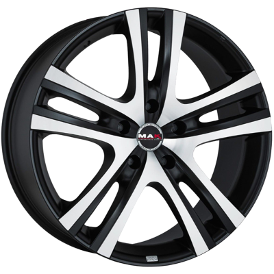 ДискMakAria7.5JxR17 PCD5x112 ET45 DIA66.6,чёрный