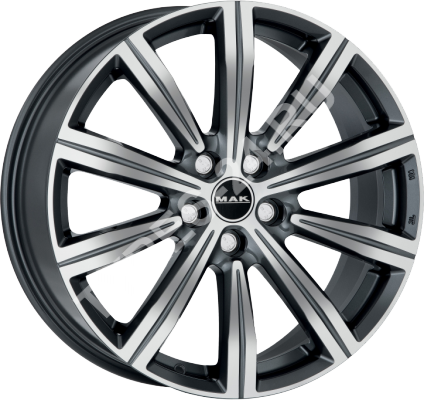 ДискMakBirmingham8JxR19 PCD5x112 ET28 DIA66.45,серый