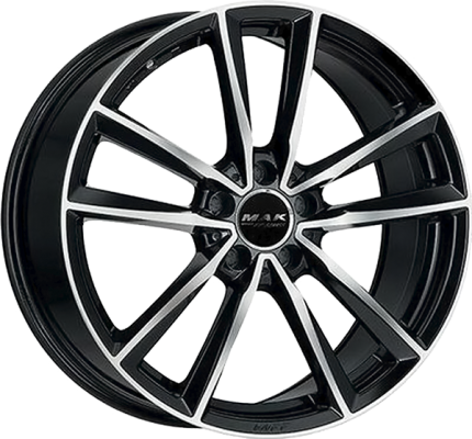 ДискMakBremen8JxR19 PCD5x112 ET43.5 DIA66.6,чёрный