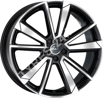 ДискMakFivestar9JxR21 PCD5x112 ET45 DIA66.5,чёрный