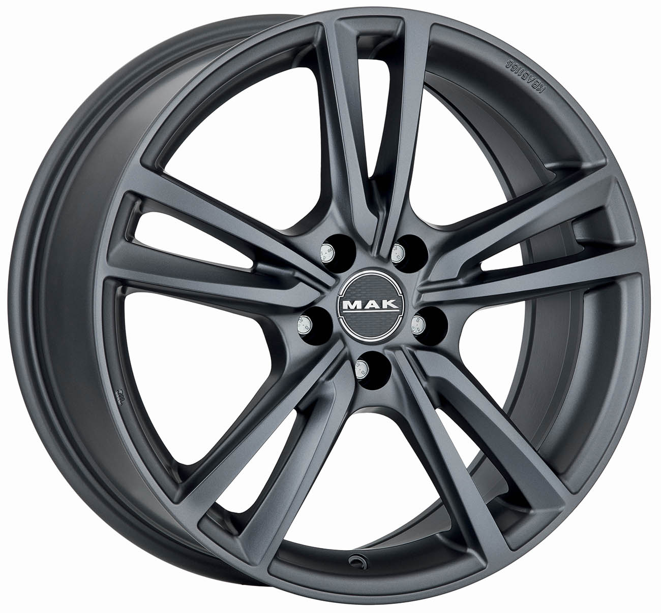 ДискMakIcona6JxR16 PCD5x114.3 ET40 DIA76,серый