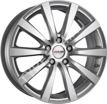 ДискMakIguan7JxR16 PCD5x114.3 ET40 DIA76,серебристый