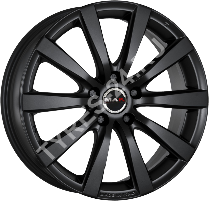 ДискMakIguan6JxR15 PCD5x100 ET43 DIA57.1,чёрный