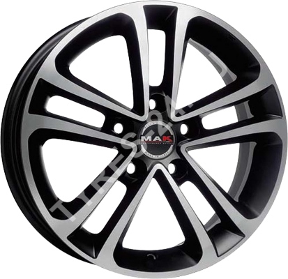 ДискMakInvidia8JxR17 PCD5x105 ET40 DIA56,чёрный