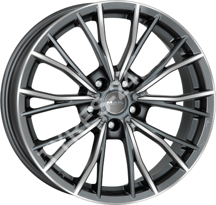 ДискMakMark7.5JxR17 PCD5x112 ET52 DIA66.6,серый