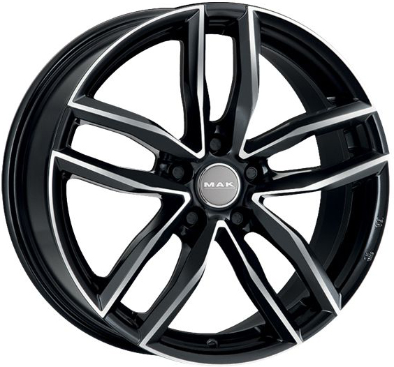 Диск Mak Sarthe 8JxR18 PCD5x112 ET28 DIA66.45, чёрный