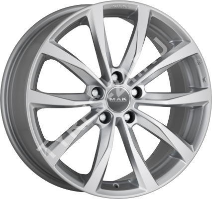 ДискMakWolf8JxR18 PCD5x112 ET57 DIA66.6,серебристый