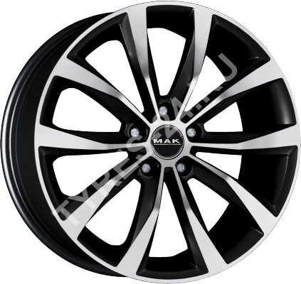 Диск Mak Wolf 7.5JxR19 PCD5x114.3 ET50 DIA67.1, чёрный