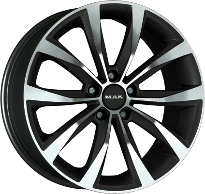 ДискMakWolf6.5JxR16 PCD5x112 ET33 DIA57.1,чёрный