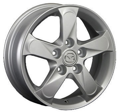 ДискMazdaMZ106JxR15 PCD5x114.3 ET52.5 DIA67.1,серебристый