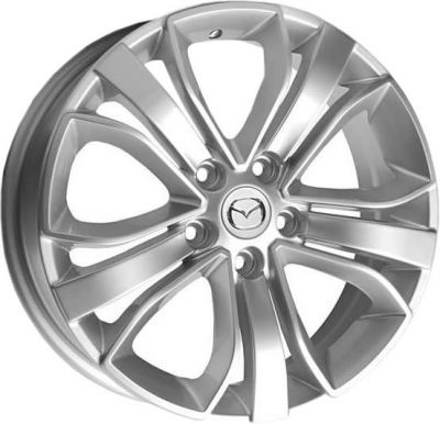 ДискMazdaMZ146.5JxR16 PCD5x114.3 ET52 DIA67.1,серебристый