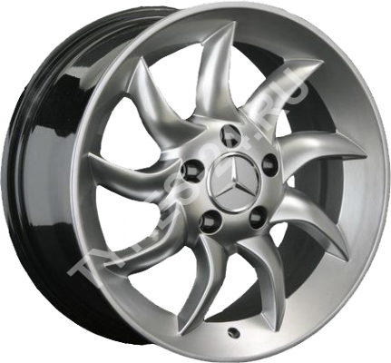 ДискMercedesMB357.5JxR16 PCD5x112 ET35 DIA66.6,серебристый