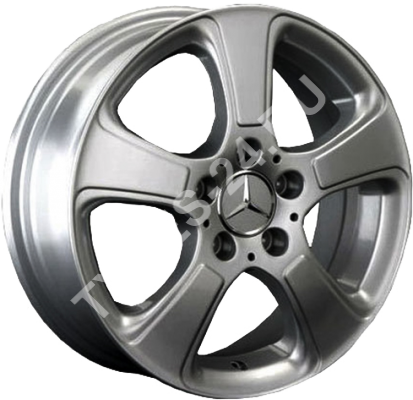 ДискMercedesMB416JxR16 PCD5x112 ET46 DIA66.6,серебристый