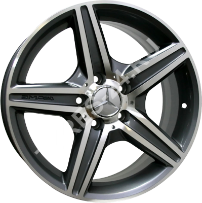 ДискMercedesMB4710JxR22 PCD5x112 ET50 DIA66.6,серебристый