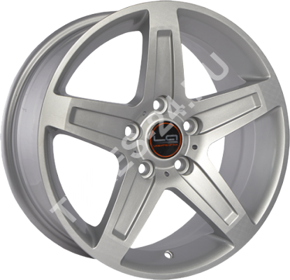 ДискMercedesMB717JxR16 PCD5x112 ET43 DIA66,серебристый