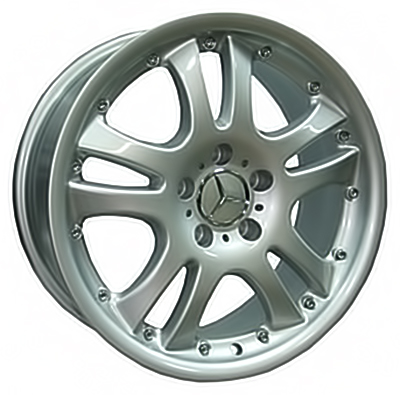 ДискMercedesMe5H7JxR17 PCD5x112 ET35 DIA66,серебристый