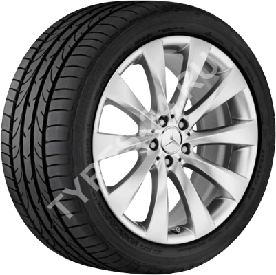 ДискMercedes (оригинал)S (W222-13)9.5JxR20 PCD5x112 ET38 DIA66.6,серебристый