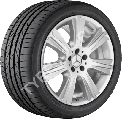 ДискMercedes (оригинал)S (W222-21)9.5JxR19 PCD5x112 ET38 DIA66.6,серебристый