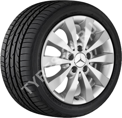 ДискMercedes (оригинал)V (W447-12)6.5JxR16 PCD5x112 ET52 DIA66.6,серебристый