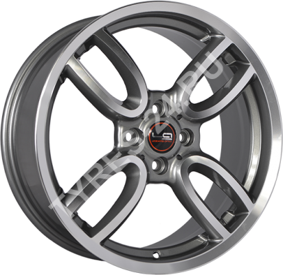 ДискMiniMN17JxR17 PCD4x100 ET48 DIA56.1,серый