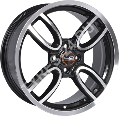 ДискMiniMN17JxR17 PCD4x100 ET48 DIA56.1,чёрный