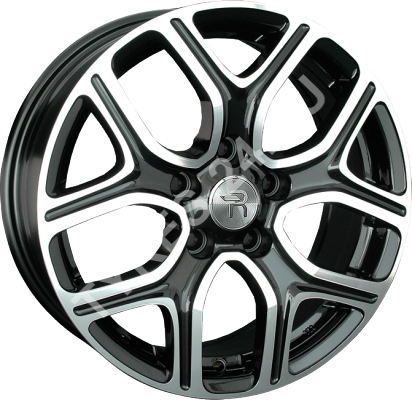 ДискMitsubishiMi1087JxR18 PCD5x114.3 ET38 DIA67.1,чёрный