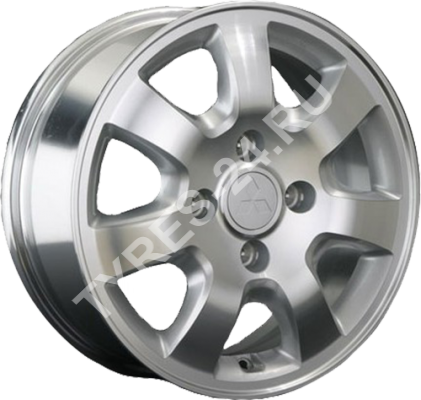 ДискMitsubishiMi8H6.5JxR16 PCD5x114.3 ET46 DIA67.1,серебристый