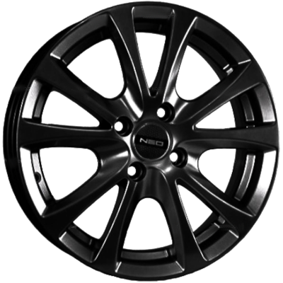 ДискNEO5096JxR15 PCD4x100 ET49 DIA60.1,чёрный