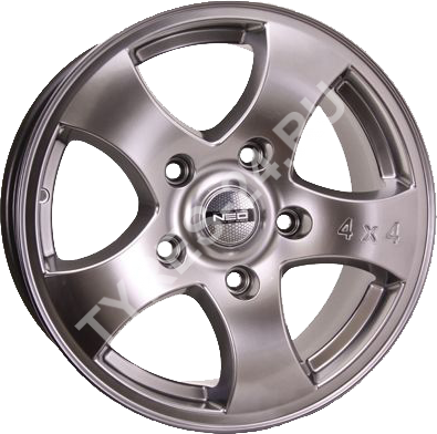 ДискNEO6417JxR16 PCD5x139.7 ET35 DIA98,серебристый