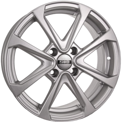 ДискNEO6676JxR16 PCD4x100 ET37 DIA60.1,серебристый