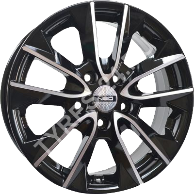 ДискNEO6706.5JxR16 PCD5x114.3 ET45 DIA67.1,чёрный