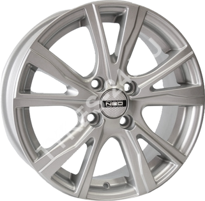 ДискNEO6746JxR16 PCD4x100 ET37 DIA67.1,серебристый