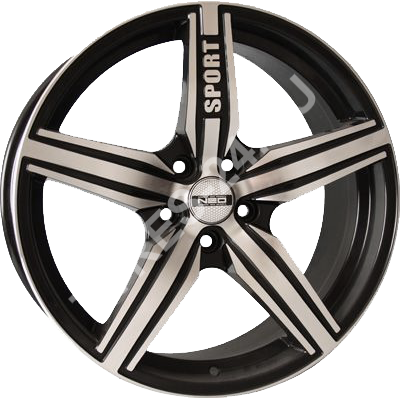 ДискNEO7277JxR17 PCD5x112 ET45 DIA57.1,чёрный