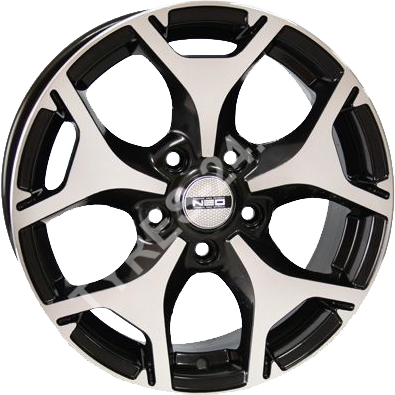 ДискNEO7537JxR17 PCD5x100 ET48 DIA56.1,чёрный