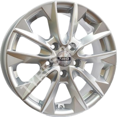 ДискNEO7707JxR17 PCD5x114.3 ET45 DIA60.1,серебристый