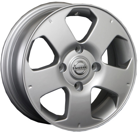 ДискNissanNS265.5JxR14 PCD4x114.3 ET35 DIA66.1,серебристый