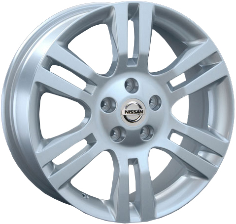 Диск Nissan NS68 7JxR17 PCD5x114.3 ET55 DIA66.1, серебристый