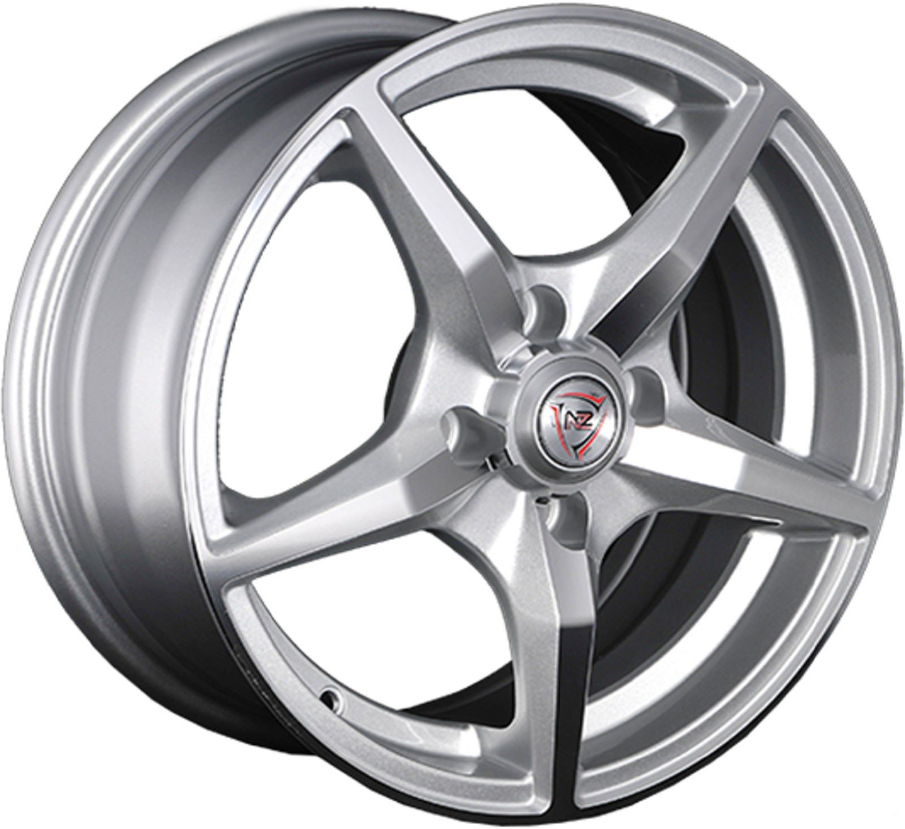 ДискNZF-306JxR14 PCD4x100 ET49 DIA56.6,серебристый