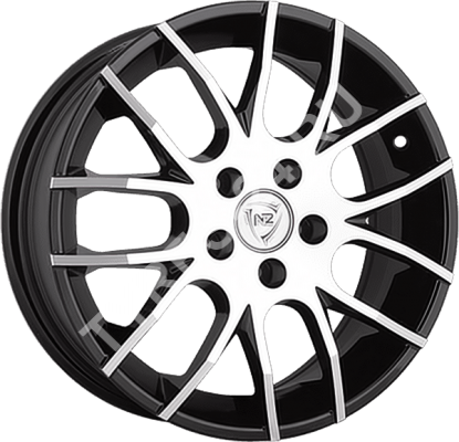 ДискNZF-386JxR15 PCD5x105 ET39 DIA56.6,чёрный