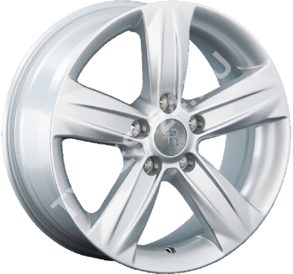 ДискOpelOPL117JxR17 PCD5x105 ET42 DIA56,серебристый