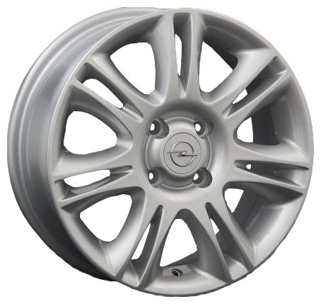 ДискOpelOPL66JxR15 PCD4x100 ET43 DIA56.6,серебристый