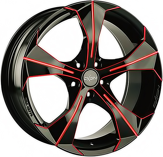 ДискOxigin17 Strike7.5JxR17 PCD5x114.3 ET48 DIA72.6,красный